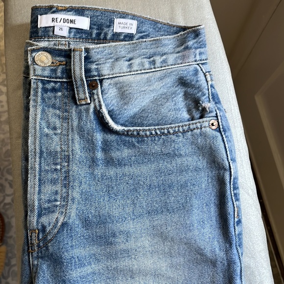 Redone for Jenni Kayne size 26 high rise straight leg denim - Picture 3 of 12